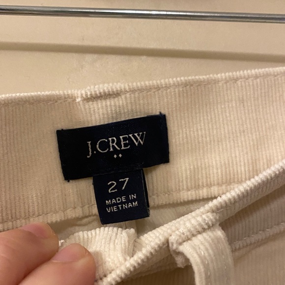 J Crew Cream corduroy pants - Picture 2 of 4
